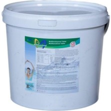 Blue 10 kg Multıfunctıonal Stabilize Triklor Multı Tablet 200 gr %90 Klor - Chlorine Tablets