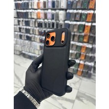 Bilişim Akademi iPhone  17 Pro Uyumlu Dokulu Lüks Premium Deri Kılıf Edition Class Power Kit V8 Gt - Siyah