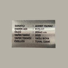 CRF Reklam Promosyon Matbaa Aluminyum Sanat Eseri / Ürün Tanıtım Plakası 7X10 cm Arkası Yapışkanlı