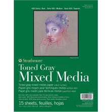 Shop A Way Toned Gray Mixed Media, 400'LÜ Serisi, Gri, Geri Dönüştürülmüş Karışık Medya Kağıdı, 300 G/m², Kısa