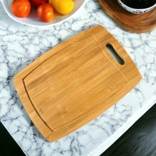 Shop A Way Bambu Kesme Tahtası Antibakteriel Yıkanabilir Doğrama Tahtası Dikdörtgen 34X24 cm