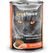 Shop A Way Prochoice Kısırlaştırılmış Kediler Için, Tahılsız, Somon Balıklı Ezme, 400 G x 12 Adet