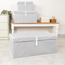 Shop A Way Çok Amaçlı Kapaklı Sandık Tipi Hurç Organizer – Büyük Boy Saklama – Dolap Içi, Yatak Altı ve Baza Al