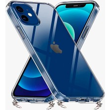 Hippi Iphone 15 Uyumlu Şeffaf Askılı Telefon Kılıf