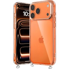 Hippi Iphone 17 Pro Uyumlu Şeffaf Askılı Telefon Kılıf