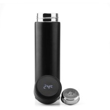 Shop A Way Siyah Dokunmatik Ekranlı Sıcaklık Göstergeli Demleme Üniteli Vakum Pedli Akıllı Termos 480 ml