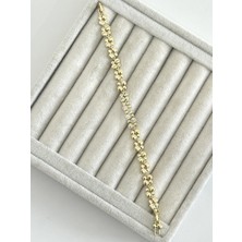 Xuping 14K Özel Seri Taş Detaylı Gold Top Zincir Bileklik