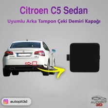 AutoPit 3D Citroën C5 / C5 Iıı (2008 → ) Uyumlu Sedan Arka Tampon Çeki Demiri Kapağı