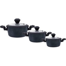 Shop A Way 153.03.08.0213 Bio Diamond Antibakteriyel Kulp 6 Parça Midi Set Induks