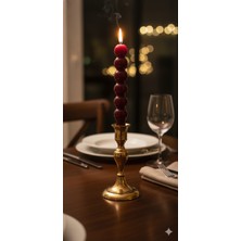  home bordo top şamdan mumu