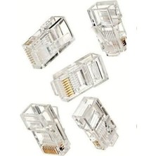 Shop A Way Usin 10 Adet Cat5 Cat6 RJ45 8P8C Jack Ethernet Internet Modem Kablosu Soketi Network Uç (10 Adet)