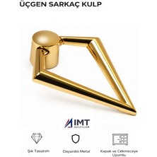 İmt Aksesuar Üçgen Sarkaç Kulp Altın Yatak Odası Konsol Tv Ünitesi Dolap Kapak ve Çekmece Kulpu