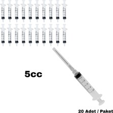 Labbakkal Steril Enjektör 5 cc - 3 Parça 20 Adet