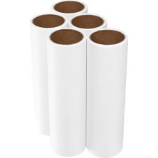Shop A Way 5 Adet Yedek Tüy Toplayıcı Rulo 16 cm Kedi Köpek Tüyü Toplayıcı Yapışkanlı Yedek Rulosu