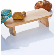 Shop A Way Bambu Ayaklı Kesme Tahtası, Bambu Doğrama Tahtası, Ayaklı Sunum Tahtası Bambu