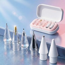 Caseonn Apple Pencil 2./1. Nesil Pencil Pro/usb-C Için Saklama Kutulu Yedek Kalem Ucu 6 Adet