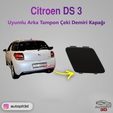 AutoPit 3D Citroën Ds 3 (2010 → ) Uyumlu Arka Tampon Çeki Demiri Kapağı