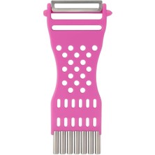 Shop A Way Çok Amaçlı Renkli Sebze Soyucu ve Julienne Rende – Paslanmaz Çelik Bıçaklı, Ergonomik Tasarım, Patat