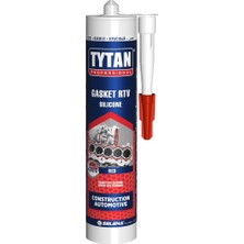 Silikon Gasket Rtv, Sıvı Conta, Sıcaklık Dayanımlı, -65C 315C, Kırmızı, 280 Ml, Tytan