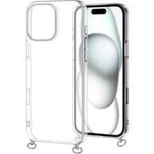 Hippi Iphone 16 Pro Uyumlu Şeffaf Askılı Telefon Kılıf