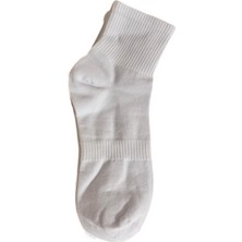 Beyaz Erkek Spor Çorap 3'lü