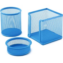 Shop A Way Perfore 3 Lü Masa Üstü Set, Mavi