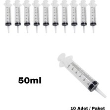 Labbakkal Steril Enjektör 50 cc - Beslenme Gavaş Iğnesiz Şırınga 10 Adet