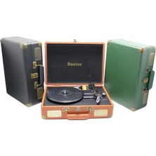 Alsepeteavm Çanta Tasarımlı Derili Pikap Plak Çalar SPR2101