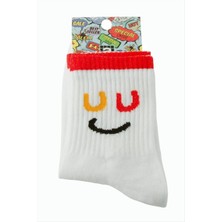 Starseven Emoji Kolej Çorap 8*28