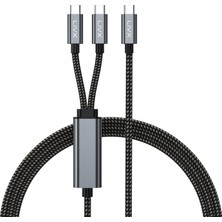 Shop A Way Livx 100W Çift Uçlu Type-C Pd Şarj ve Veri Kablosu – E-Mark Chip, 1,5 Metre, Çift Cihaz Şarj Desteği