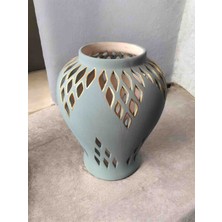 Polikromi Seramik Delikli Vazo