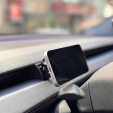 Shop A Way Morpiko Tesla Model Y Juniper Magsafe Uyumlu Manyetik Telefon Tutucu, Araç Içi Kolay Montaj,
