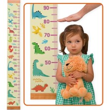 Shop A Way Çocuklara Doğum Günü Hediyesi Renkli Dinozorlar Duvar Cetveli