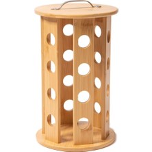 Shop A Way Bambu Ayaklı Kapsül Kahve Standı Organizer – Geniş Depolama Kapasiteli, Malzemeden Şık ve Kap Dayanı