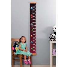 Shop A Way Çocuğa Hediye Uzay Tasarımlı Boy Ölçme Cetveli - Asılabilir Boy Ölçer - Duvar Bebek Boy Ölçer