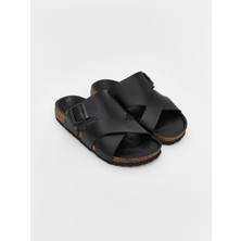 Lc Waikiki Yeni Sezon Deri Görünümlü Erkek Terlik