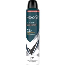 Shop A Way Rexona Men Erkek Sprey Deodorant Invisible Black & White 72 Saat Kesintisiz Üstün Koruma 200 ml