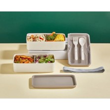 Shop A Way Rotanev 2 Katlı Mikrodalga Uyumlu Yemek Saklama Kabı Beslenme Sporcu Öğrenci Okul Işyeri Sefer Tası