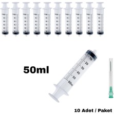 Labbakkal Steril Enjektör 50 cc - 3 Parça 10 Adet