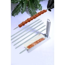 Shop A Way Rotanev 6 Adet Şiş ve Kebapmatik Adana Urfa Kebap Kalıbı Aparatı Pratik Hızlı Kebap Makinesi