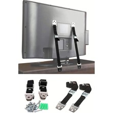 Shop A Way LCD LED Tv Askısı Dolap Gardırop Büfe Kitaplık Sabitleme Bebek Çoçuk Koruma Deprem Güvenlik Kemeri (
