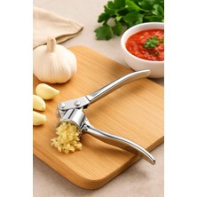 Shop A Way Vios Store Metal Sarımsak Ezici, Paslanmaz Çelik Ergonomik Saplı Dayanıklı Pratik Sarımsak Presi
