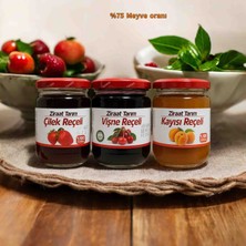 Ziraat Tarım Geleneksel Çilek&vişne&kayısı Reçeli 3lü Set