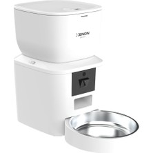 Shop A Way Akıllı Otomatik Kedi Köpek Mama Kabı Mobil Uygulama ile Uzaktan Kontrol Gece Görüş Kameralı ve Sesli