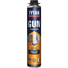 Gun Poliüretan Tabancalı Köpük, Sarı, 750 ml (50 L Köpük), Tytan
