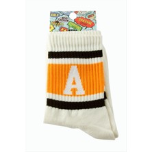 Starseven Çizgili Kolej Çorap 8*28