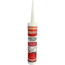 Polyfix Acetoxy Antibakteriyel Silikon, Gri, 280 Ml, Tytan