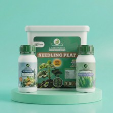 Carbonado Seedling Peat 7.5 L + Sıvı Bitki Besini 250 ml + Sıvı Deniz Yosunu 250 ml Paket