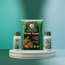 Carbonado Peat Moss 10 L + Sıvı Bitki Besini 250 ml + Sıvı Deniz Yosunu 250 ml Gelişim Paketi