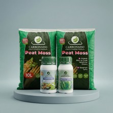 Carbonado 2 Adet Peat Moss 10 L + Sıvı Bitki Besini 250 ml + Sıvı Deniz Yosunu 250 ml Paket